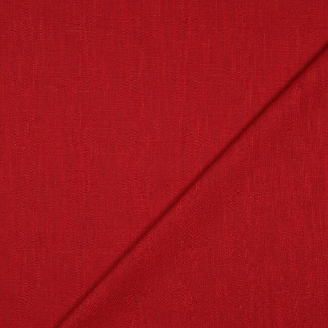 Linnen washed - donker rood