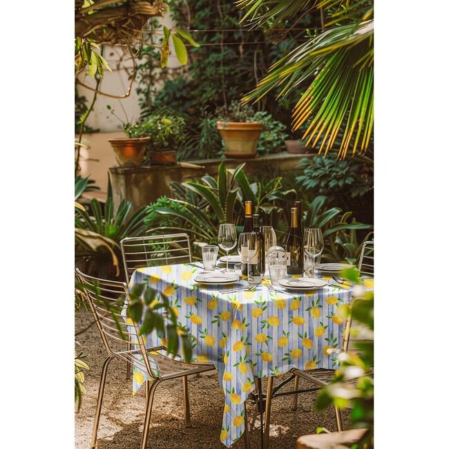 Canvas citroen - blauw