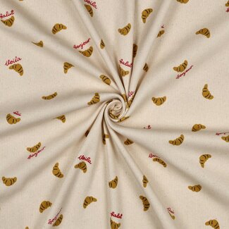 Bonjour croissant - rib jersey