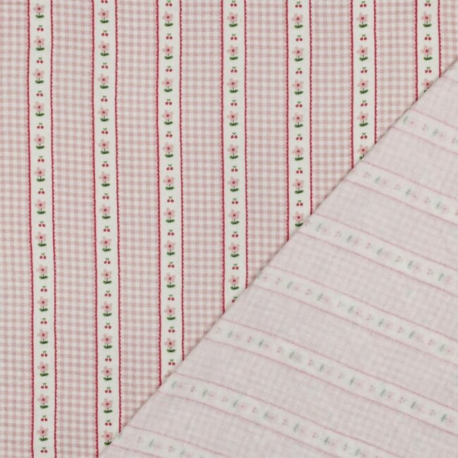 Rose garden - double gauze