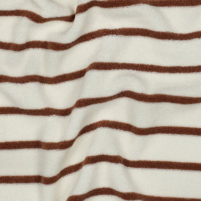 Spons streep - ecru camel