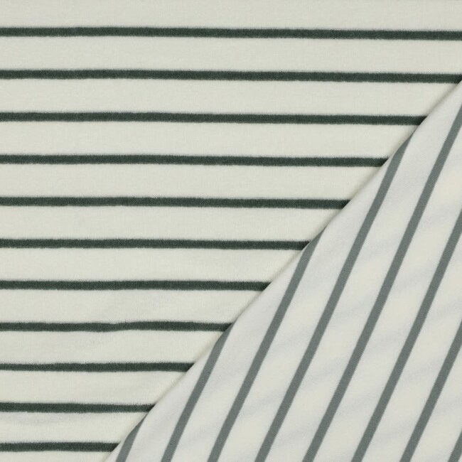 Spons streep - ecru sage