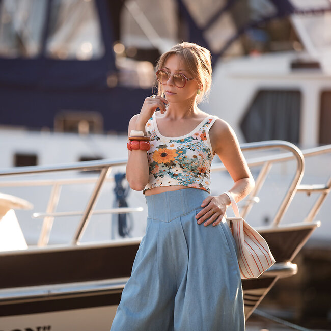 SYAS32 Flower Painting - French Terry