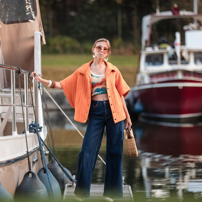 SYAS32 Herfstesdoornoranje - Matelassé Tricot