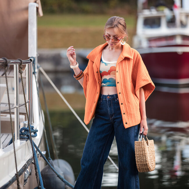 SYAS32 Herfstesdoornoranje - Matelassé Tricot