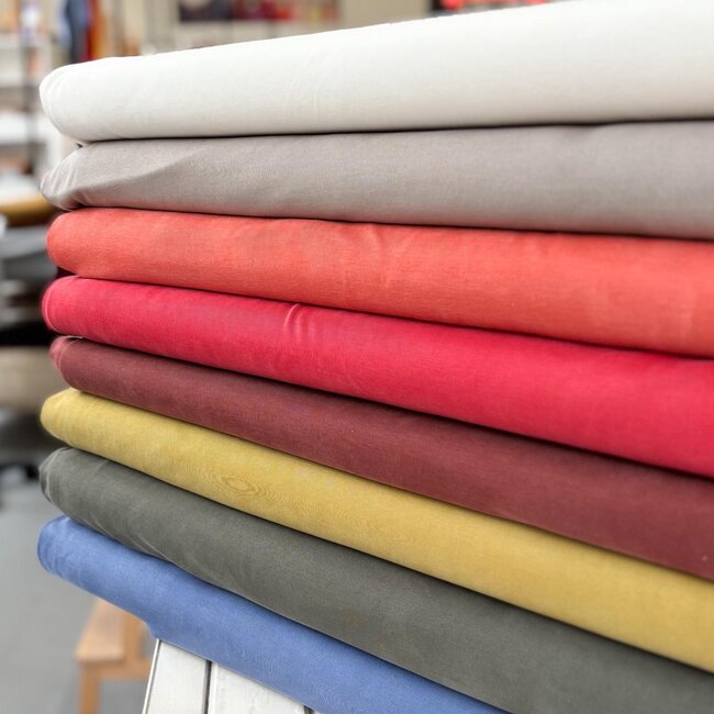 Fijne rib viscosetricot - spiced up orange