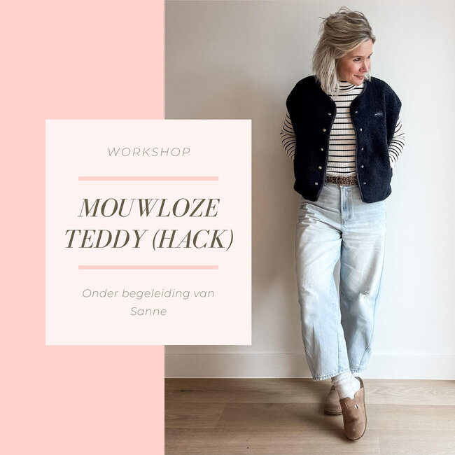 Workshop mouwloze teddy vest met Sanne 16/4/26