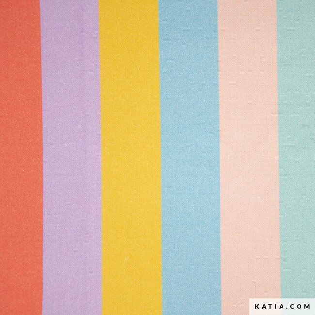 Pastel stripes - canvas