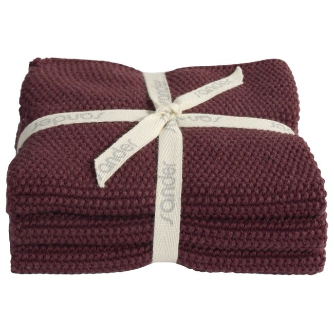 Allstars vaatdoek (set van 3 stuks) - aubergine (fb 24)