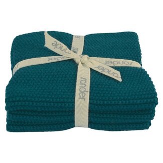 Sander Allstars vaatdoek (set van 3 stuks) -  petrol (fb 44)