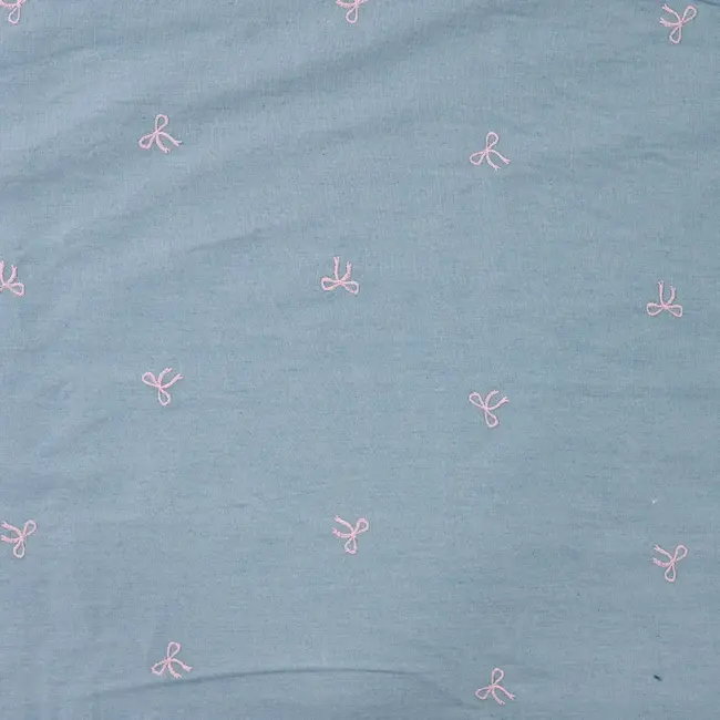 Bow tie - denim embroidery