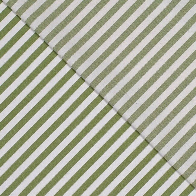 Denim brede streep - dark lime