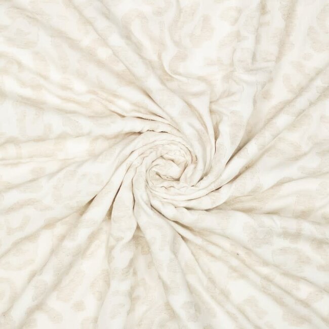 Viscose jacquard - luipaard