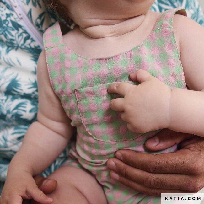 Vichy gingham - apple & pink