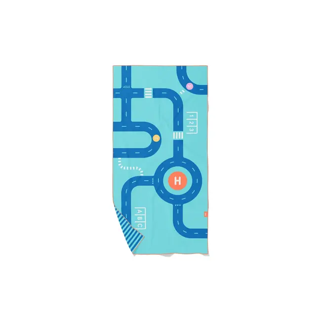 Play towel 140x70 cm - road