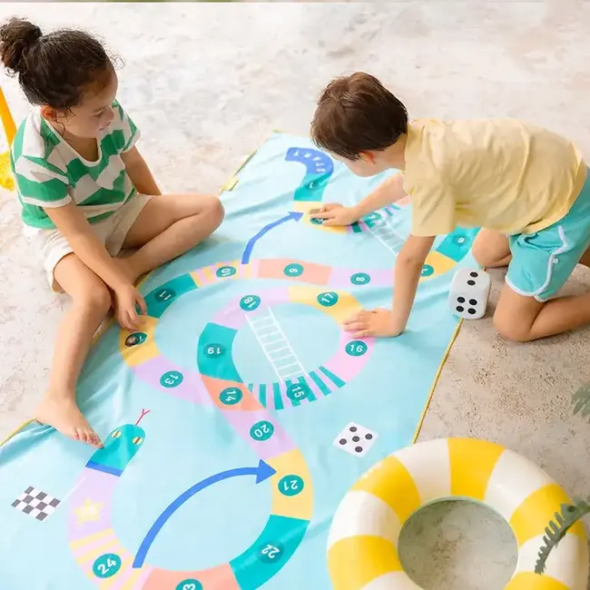Play towel 180x100 cm - snake & ladders