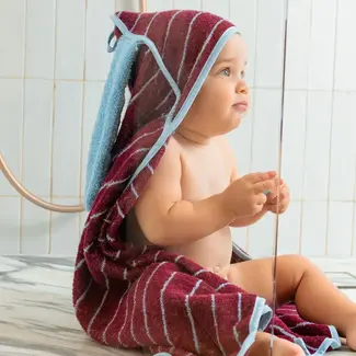 Quut Cotton hooded towel 75x75 cm - bunny