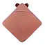 Cotton hooded towel 75x75 cm - bear