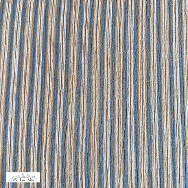 Pacific blue stripes - double gauze