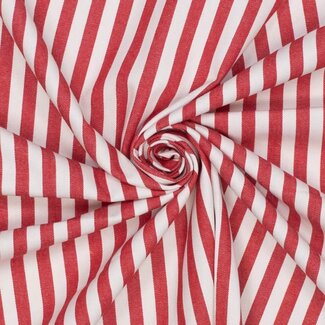 Denim brede streep - rood