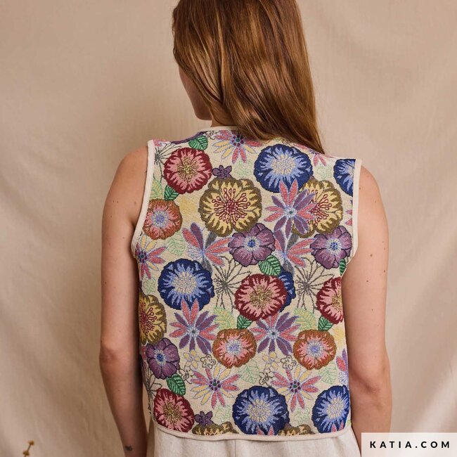 Ethnische bloemen - jacquard