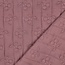 Double gauze matelassé kersjes - mauve