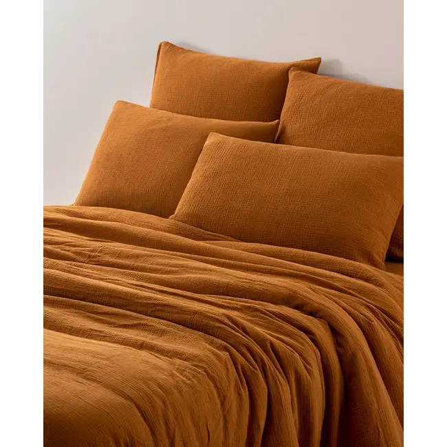 Cocoon double gauze - terre cuite