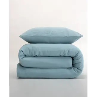 cocoon double gauze - water blue