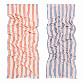 Riviera fouta - coral bay (koraal-blauw)