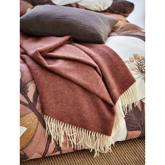 Plaid home bellavita - 130x220cm - mocca