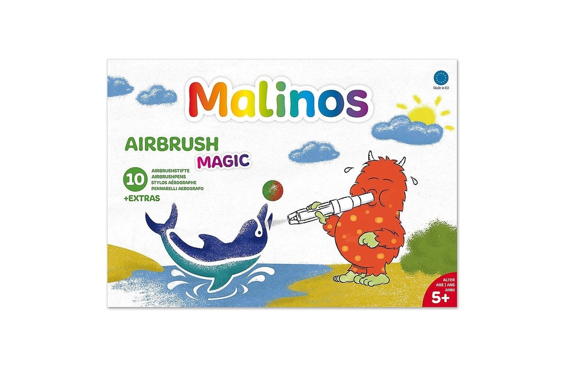 Malinos Airbrush Magic set 10 stuks + extra