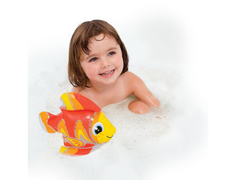 Opblaasbare Vis (rood/geel)