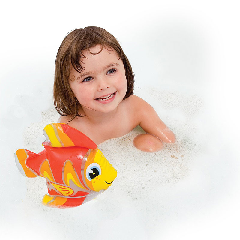 Opblaasbare Vis (rood/geel)