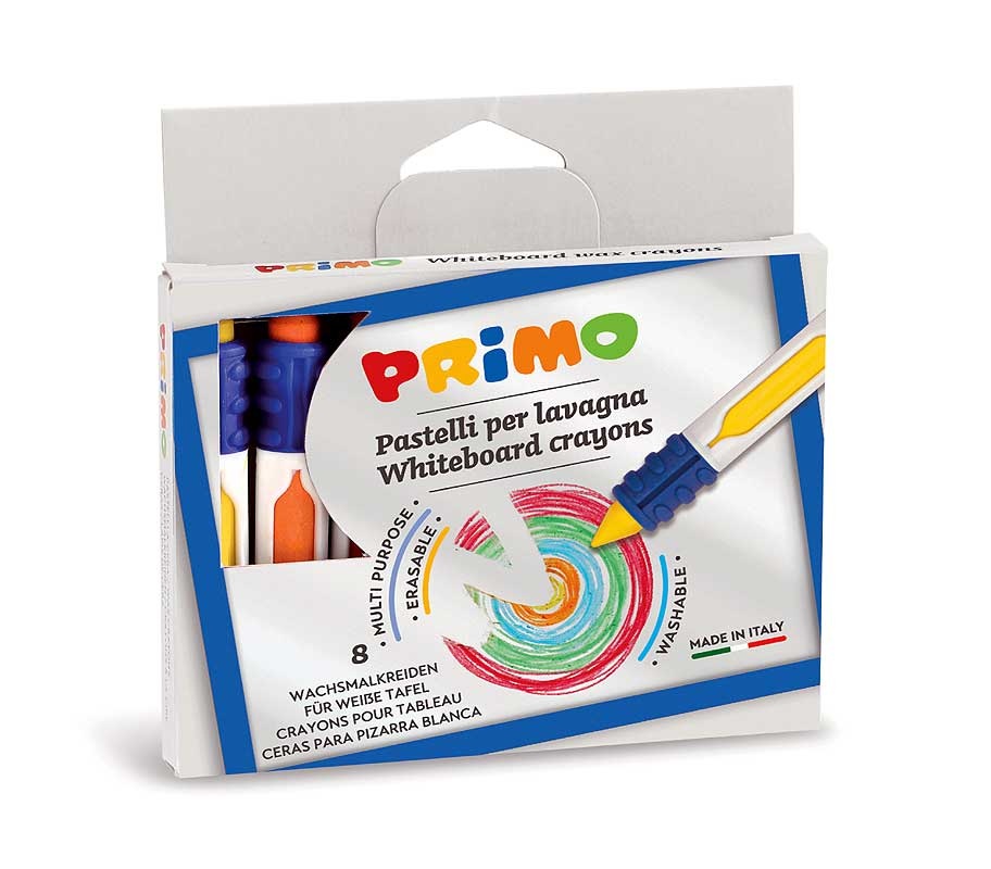 Primo | Waskrijt Uitwisbaar met Grip 8 Stuks