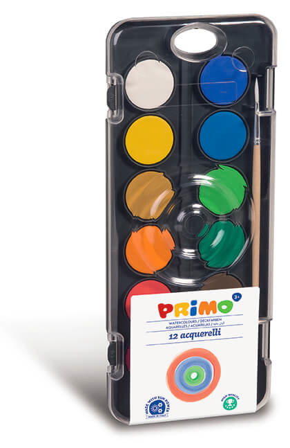 Primo | Waterverf Tablet 12 Kleuren