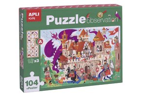 Kasteel Observeer Puzzel 104-delig