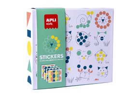 Geometrische Dieren Stickerdoos
