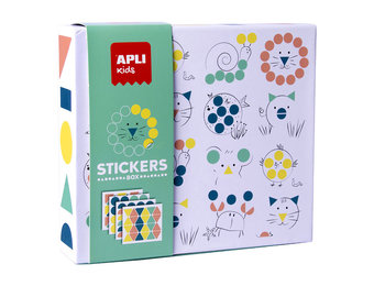 Geometrische Dieren Stickerdoos