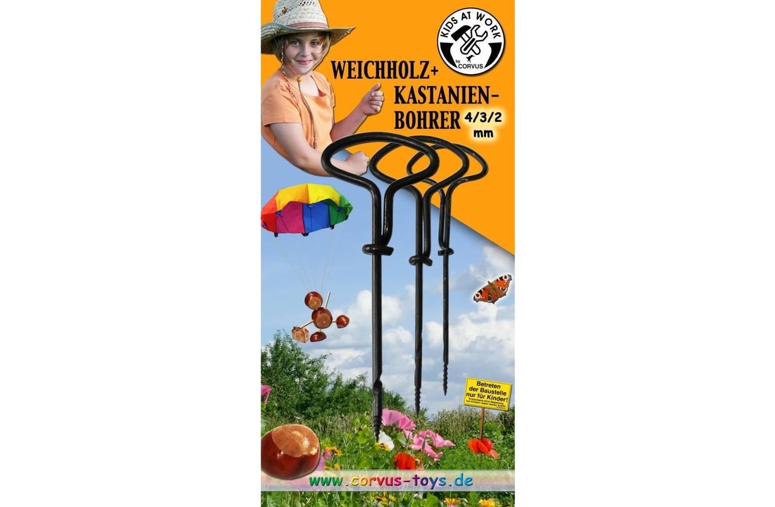 Kastanjeboor 3 Stuks