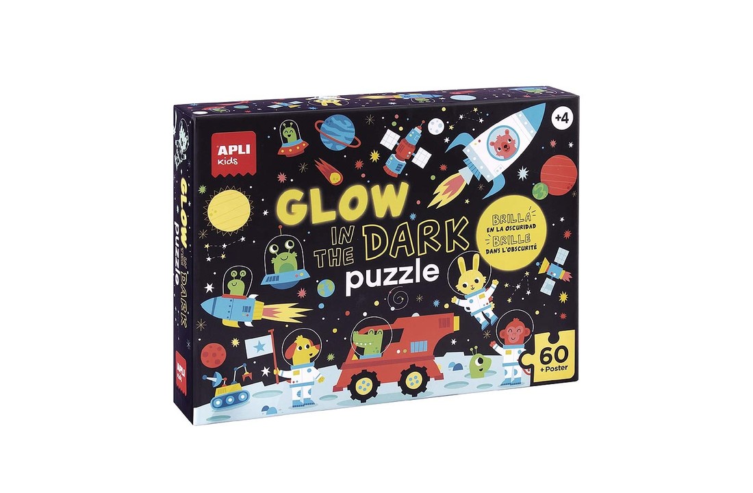 Ruimte Puzzel Glow in the Dark 60-delig + Poster
