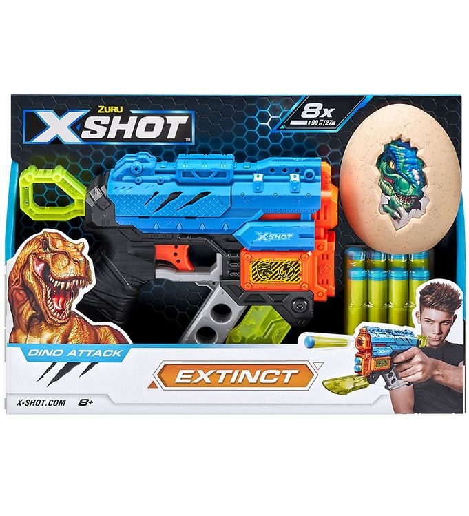 X Shot Dino Attack Pistool Met 8 Darts