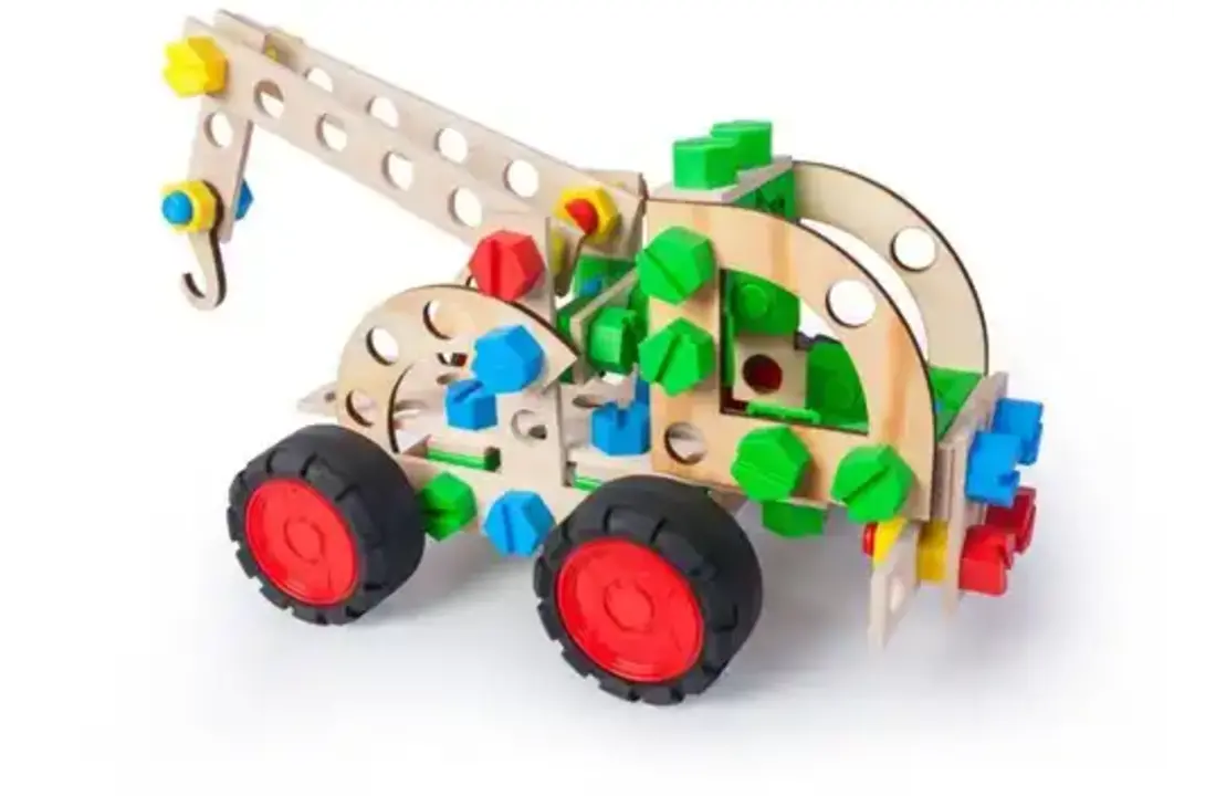 Constructor Junior | Pull Truck -80pcs