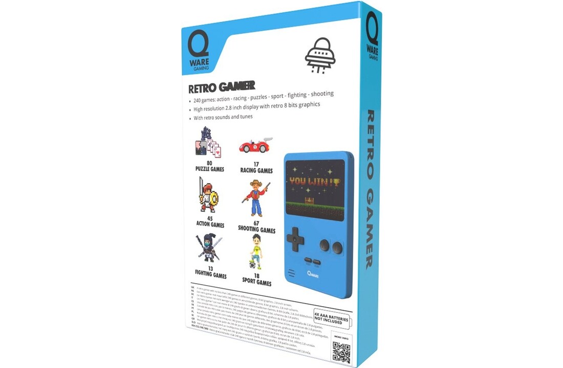 Q Ware Retro spelcomputer 240 games
