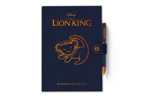 The Lion King notebook met pen