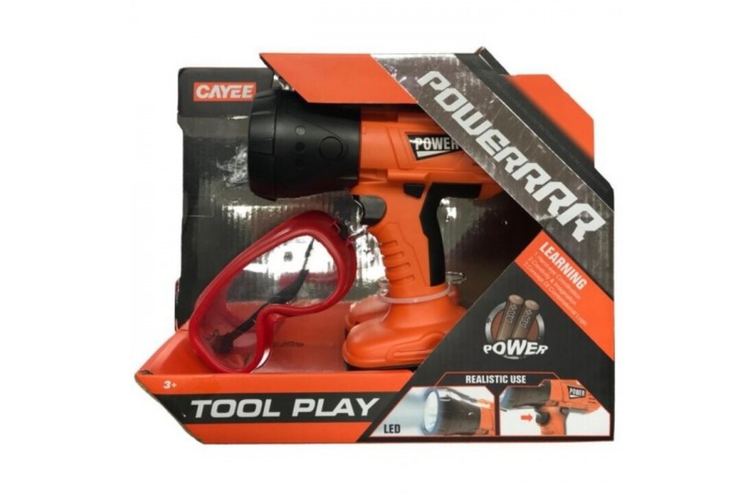 Powertool werklamp + veiligheidsbril