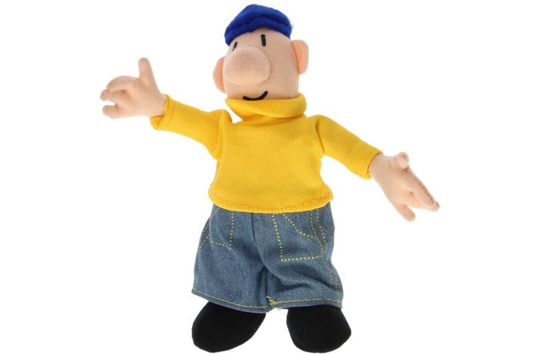 Buurman en Buurman pluche pop geel 18cm