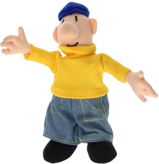Buurman en Buurman pluche pop geel 18cm