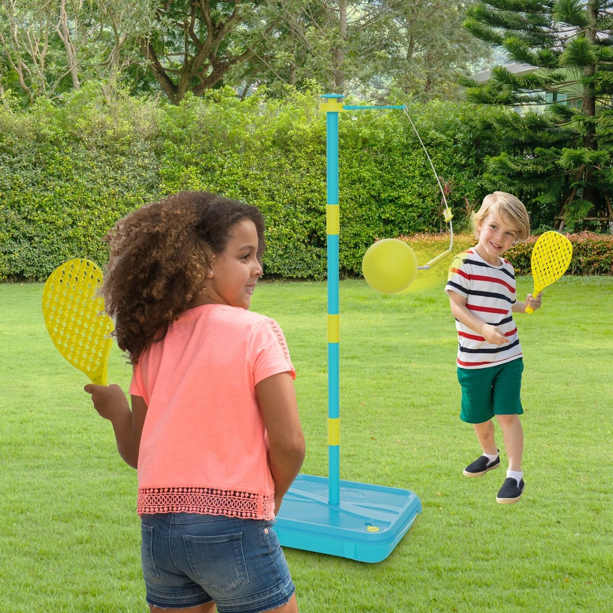 Swingball tennistrainer met rackets voor kinderen