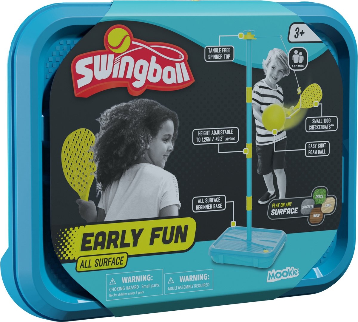 Swingball tennistrainer met rackets voor kinderen