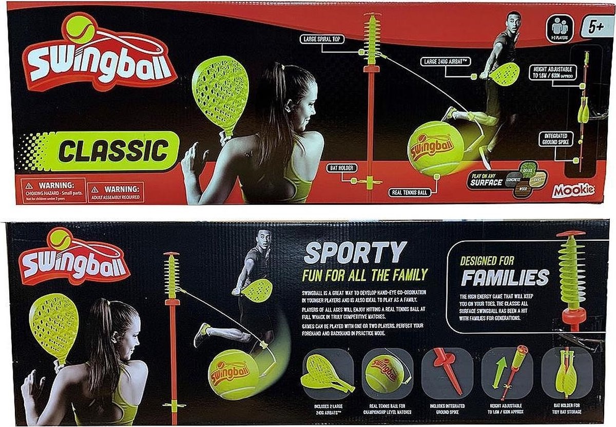 Swingball classic tennistrainer inclusief rackets